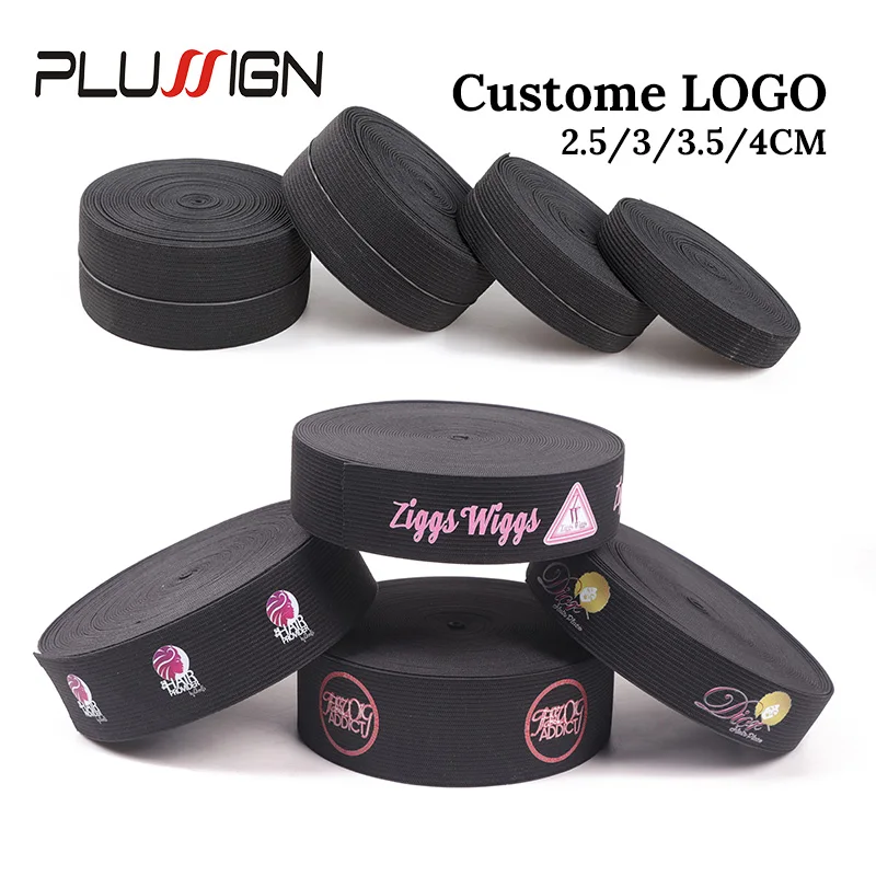 Custom Logo Adjustable Elastic Band For Wigs To Lay Edges Grip Elastic Melt  Edges Band For