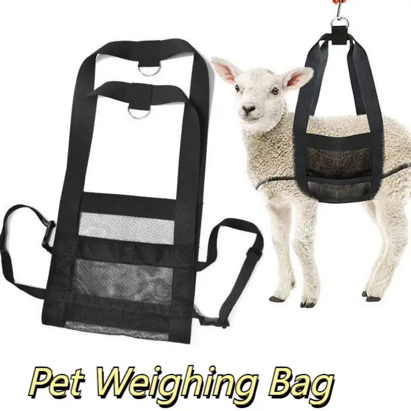 Pet and Livestock Weighing Basket Universal Adjustable Weighing Bag Hanging Comfortable Breathable Small Animal Scale Suspender