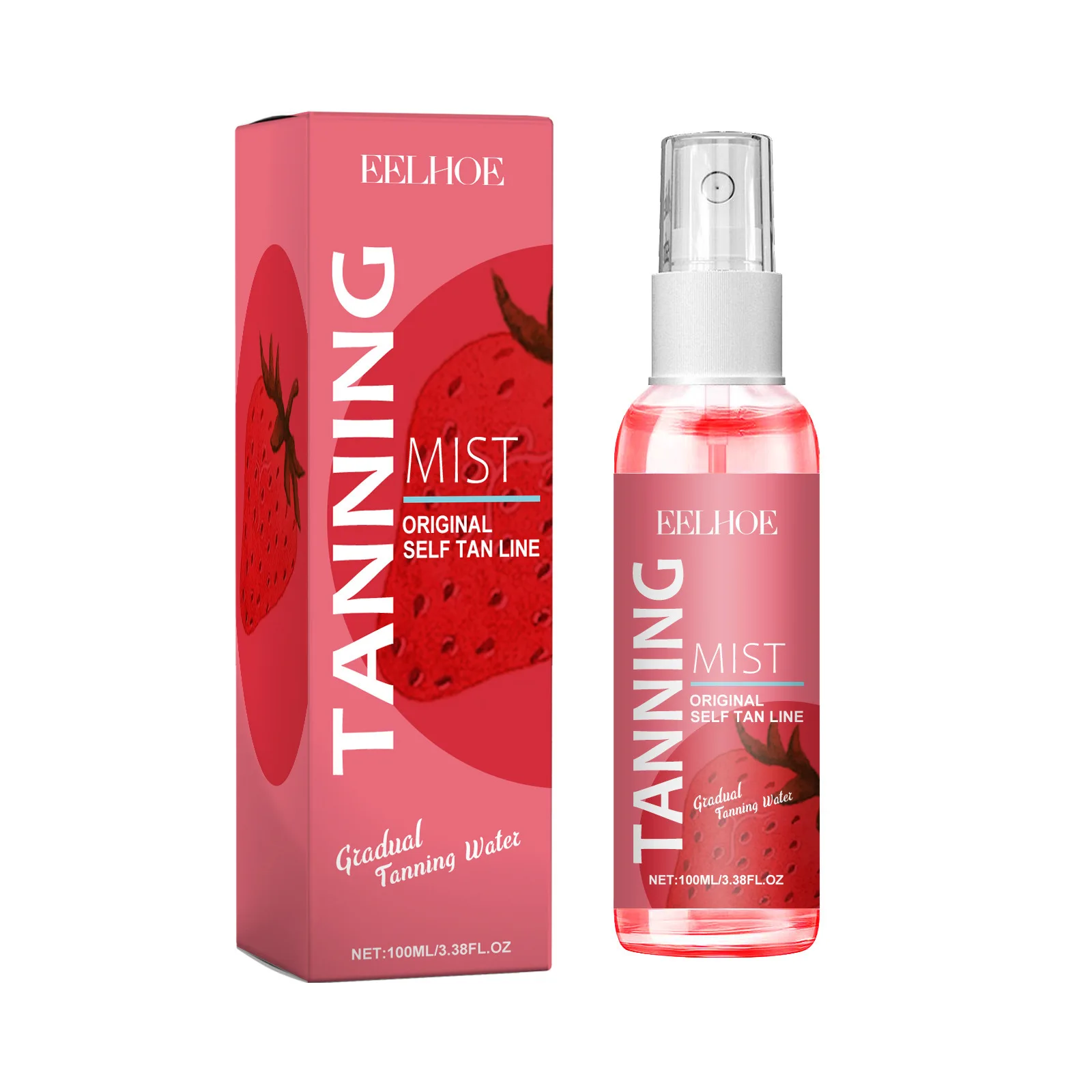 EELHOE Hazel Glowing Tanning Spray Sun Bronzer Suntan Body Lotion Sunbed Tanning Products Moisturizing Sunless Self Tanner Spray
