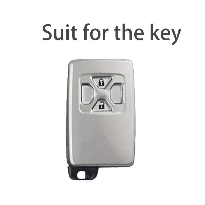 Zinc Alloy Leather for Toyota Estima Alphard Vellfire 2 3 4 5 Button Remote Smart Auto Car Key Case Cover Fob Keychain Keyring