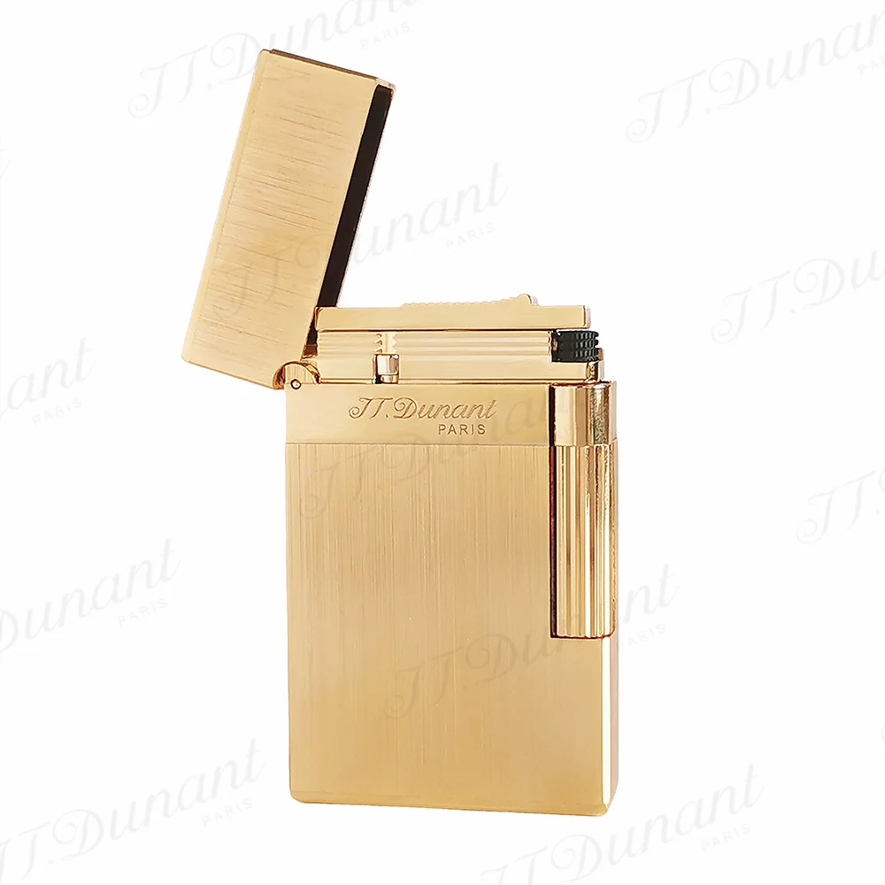 New Style JT Dunant Lighter Bright Sound Brushing Metal Cigarette Tool Fashion Outdoor Tobacco Gadgets Good Birthday Gift