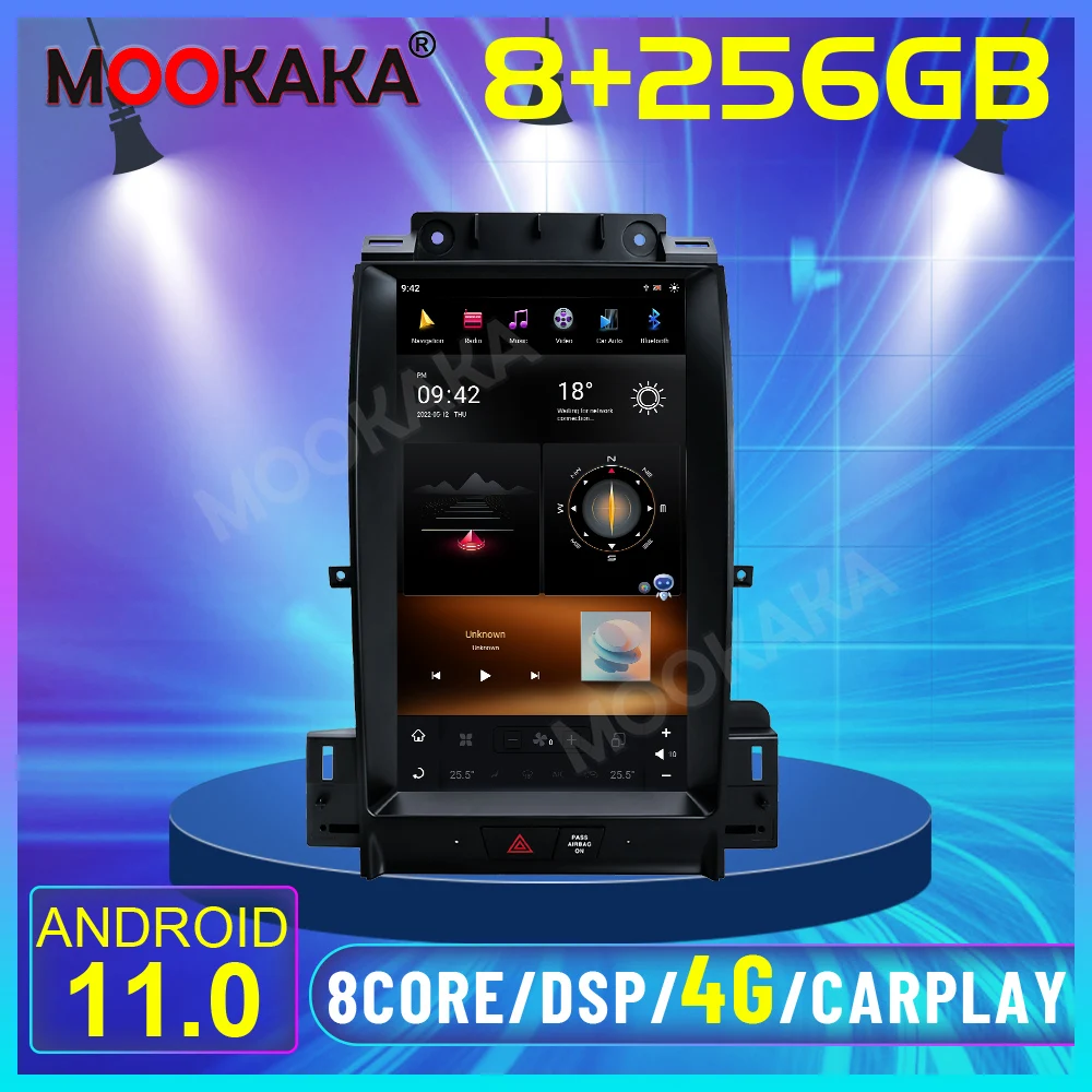 

13.6" Tesla Scree Android 11.0 8+256GB Car Radio GPS Navigation For Ford Taurus 2012-2016 Navi Carpaly Stereo Multimedia Player
