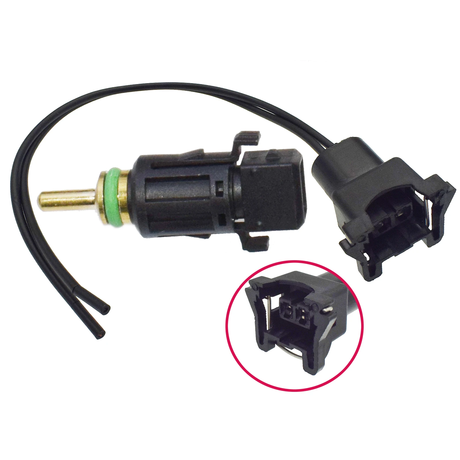 Engine Temperature Sensor Coolant & Connector For BMW E46 E39 E60 E92 X3 X5 Z3 4 13621433077,13 621 433 077,6PT 009 107-111