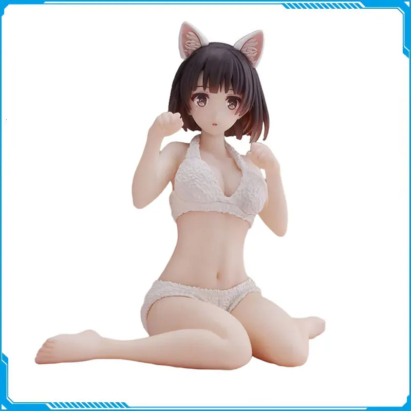 

TAITO Original Coreful Saekano: How To Raise A Boring Girlfriend Fine Megumi Kato Cat Home Clothes Ver. Anime Action Figures Toy
