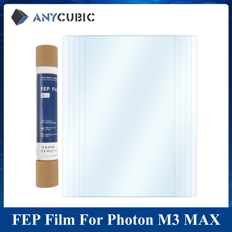 Anycúbico Peças Peças Peças Filme Fep Original para Fóton m3 Max Impressora 3d Peças Acessórios Peças de Impressora 3d Filme de Liberação por Injeção