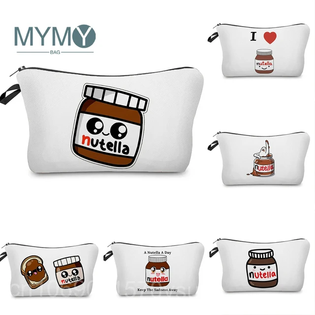 Nutella 맞춤형 여성용 화장품 가방: 메이크업 정리의 필수품