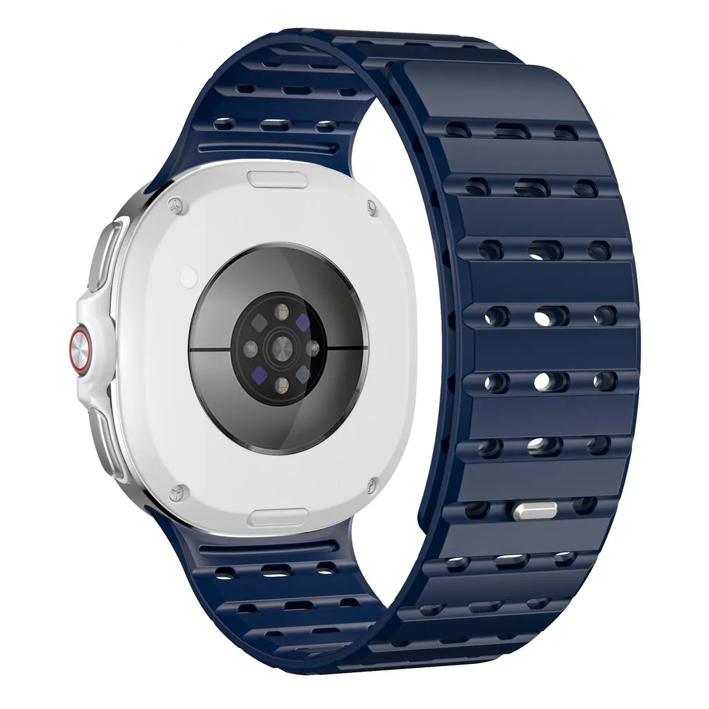 Magnetic Silicone Sport Loop Strap with Curved End and No Gaps