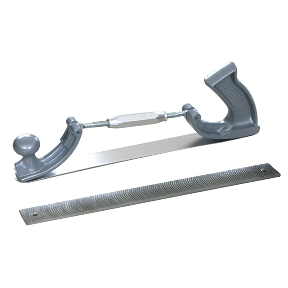 14" Adjustable Frame Milled Tooth Files Holder Car Body Polisher Metal Panel Polishing Curved Steel File Tools Dent Repair Kits