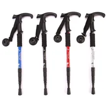 

Telescopic Trekking Pole 4-Sections Shockproof Antishock Trekking Walking Hiking Pole Stick Professional T-handle High Quality