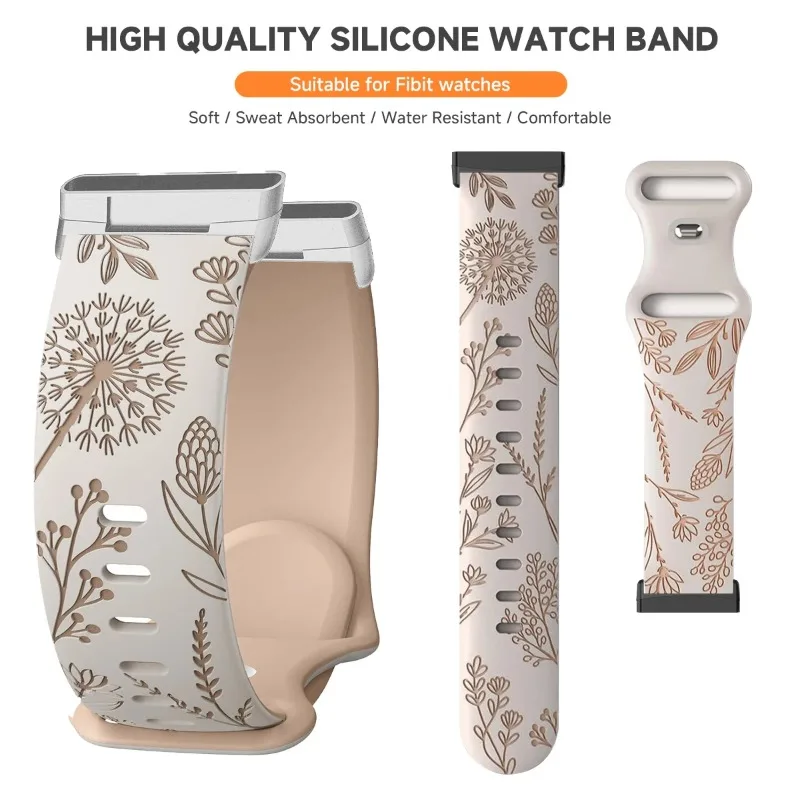 Two-Tone Soft Silicone Strap for Women - Premium Replacement Watch Band