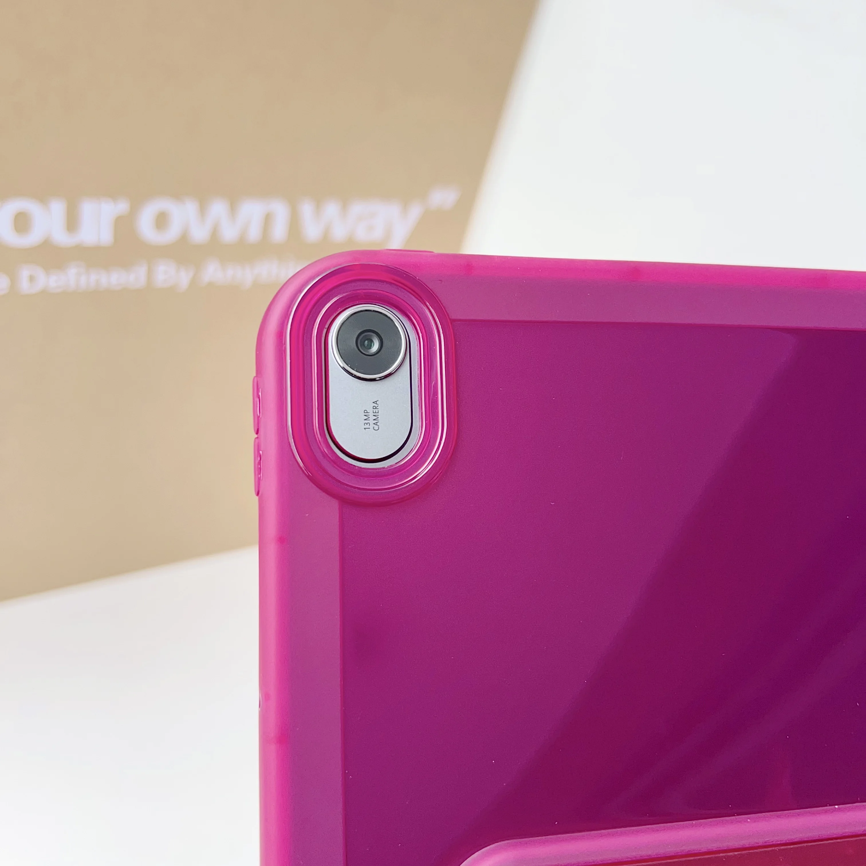 Shockproof Transparent Tablet Cover with Hard PC+TPU Stand