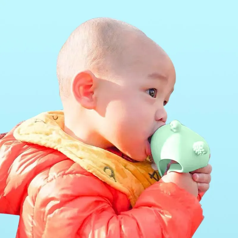 Silicone Teething Toys 1 PCS Silicone Teether Baby Cartoon Animal BPA Food Grade Pendant Baby Teething Toy Infant Pacifier
