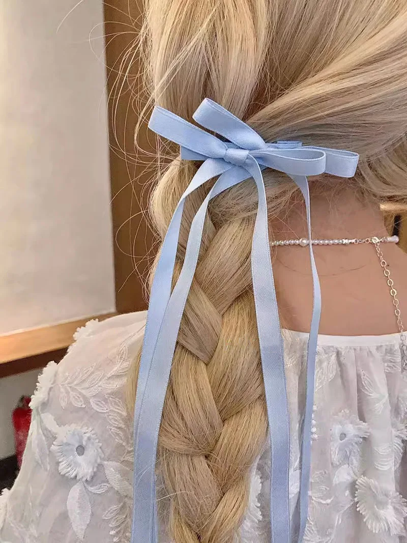 2023 neue Mode Stoff Band Haars pange Klemme süße Schleife Haarnadel Haars pangen für Frauen Mädchen Haarschmuck koreanischen Kopfschmuck Geschenk – Detail 6