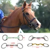 Stainless Steel Horse Mouth Ring Horse Chew Jointed Mouth Bit Horse Training Equipment Equestrian Products 1