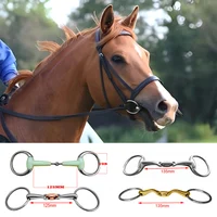 Stainless Steel Horse Mouth Ring Horse Chew Jointed Mouth Bit Horse Training Equipment Equestrian Products 1