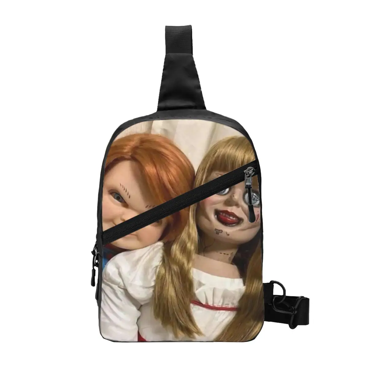 Casual Chucky E Annabelle Sling Crossbody Zaino Uomo Horror Tv Movie Shoulder Chest Bags Per Viaggiare