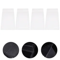 4pcs Paint Tray Liners Transparent Paint Roller Trays Reusable Paint Trays(4 inches)