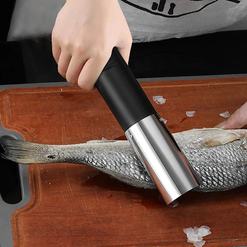 

1 шт. Беспроводная портативная электрическая рыбочистка с зарядкой от USB, строгальный станок для рыбы, очиститель рыбы, скребок, нож для морепродуктов, кухонные инструменты