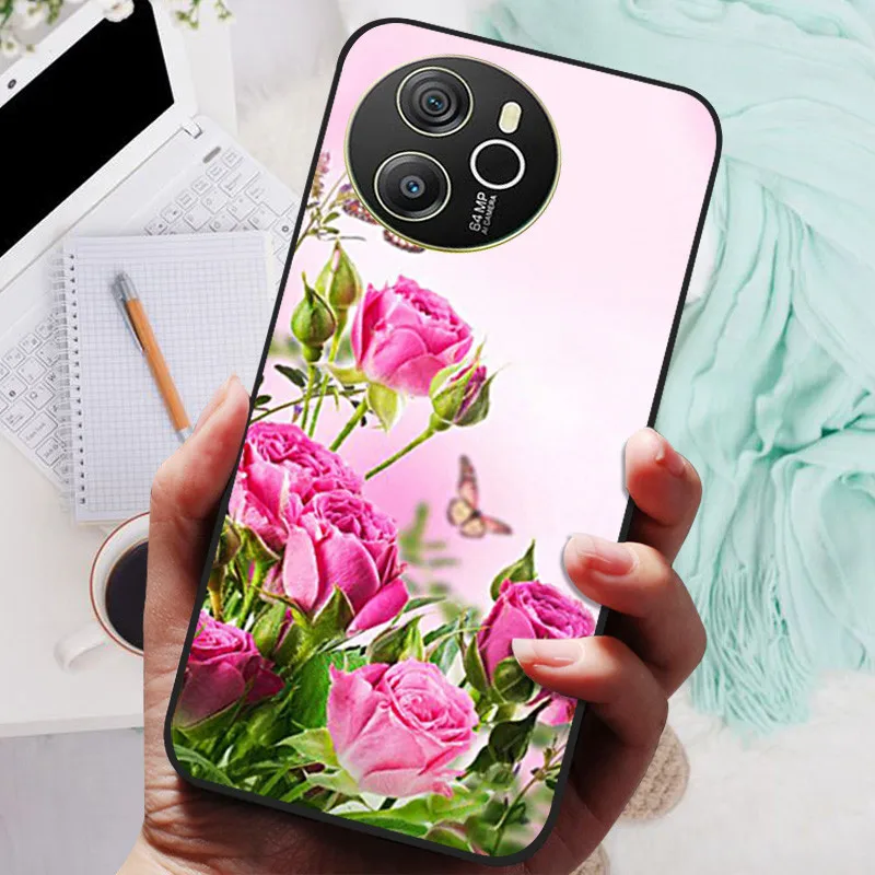 Blackview SHARK 8 Silicone Soft Back Case - Black Lion Wolf Design