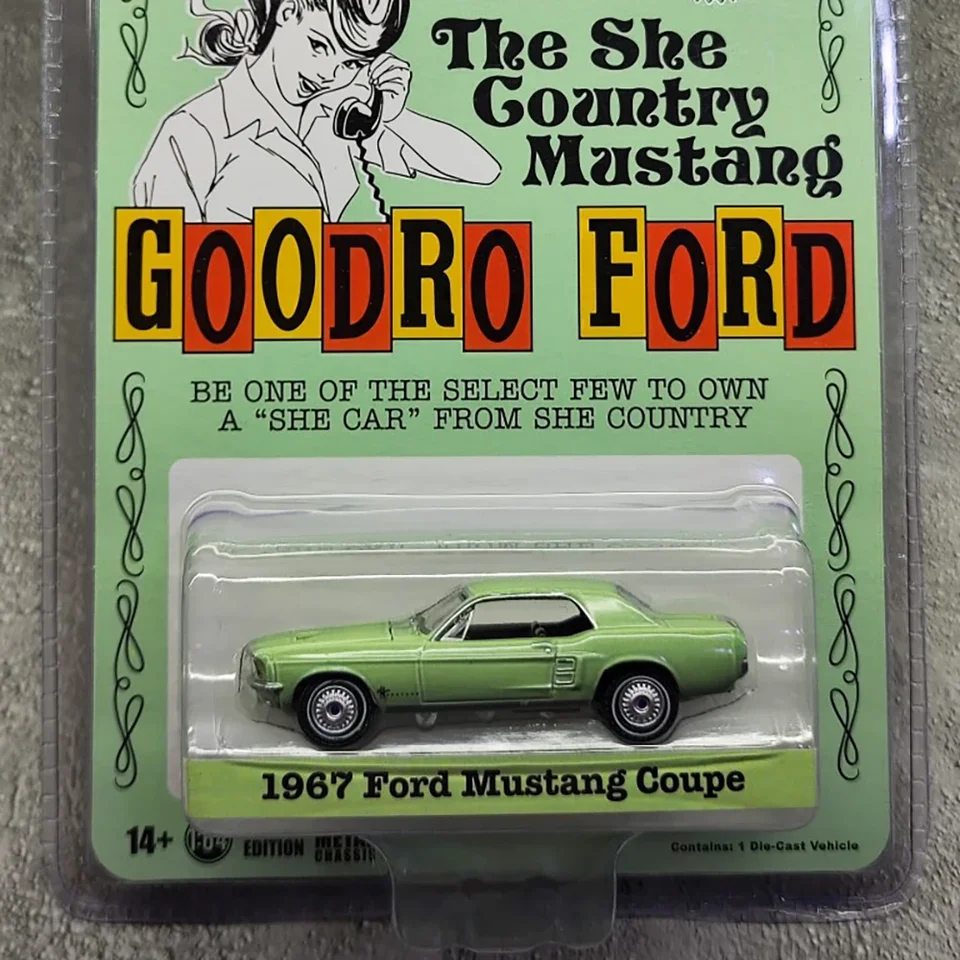1967 Ford The She Gountry Mustang Coupe Pink 1:64 Scale Alloy