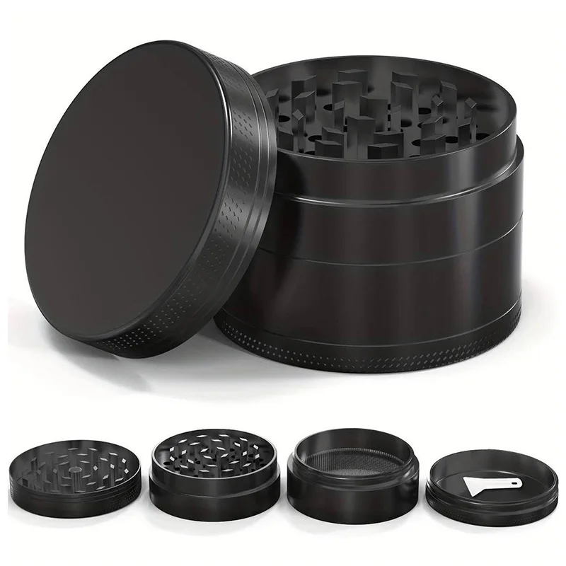 40mm 4-Layer Aluminum Herbal Herb Tobacco Grinders for Smoking Metal Tobacco Cutting Pipe Accessories Pipes Herb Mills