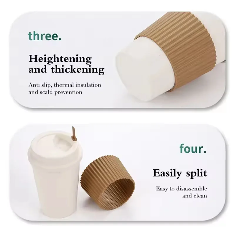 Coffee cup Wheat straw coffee cup water cup mixing plastic latte mug with lid