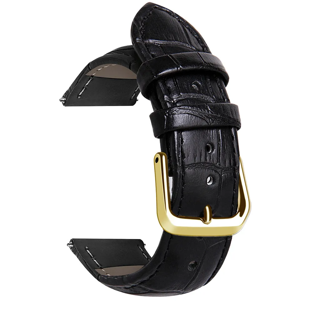 Premium Calfskin Leather Watch Strap with Free Tool - Universal Fit