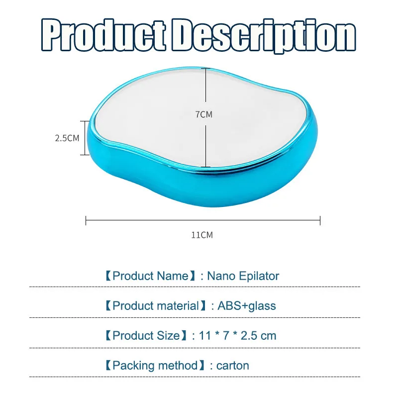 Nano Crystal Epilator Stone Physical Hair Remover Eraser Painless Epilator Depilatory Gum Ladies Women Man Can Washable Clean 4
