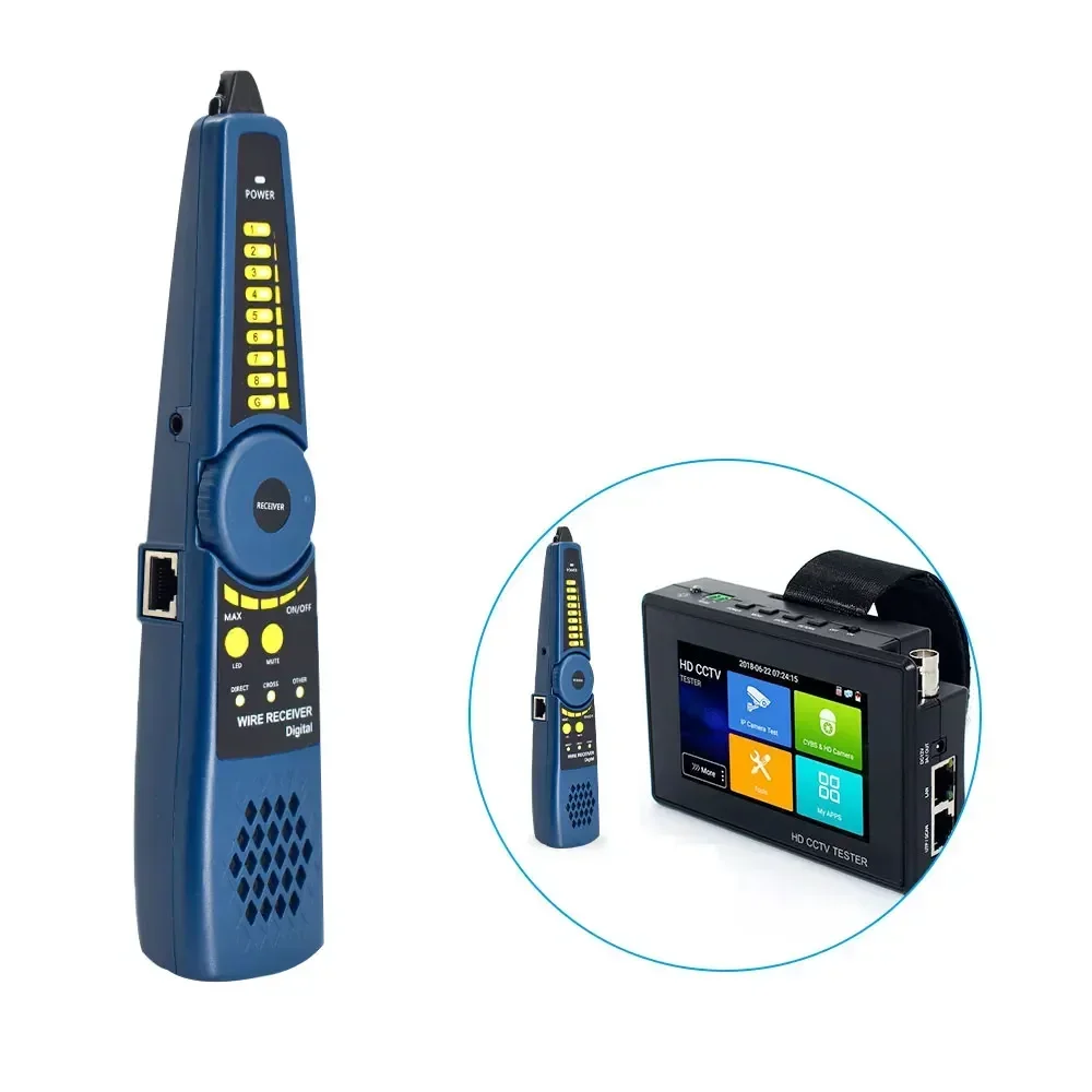 Cable Tester RJ45 Detector Line Finder LAN Network Telephone Wire Tracker Tracer for CCTV Tester 9618 Camera Monitor