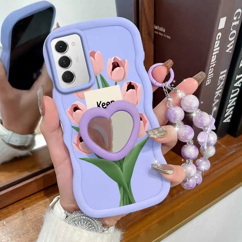 Stay Happy Phone Case Set with Lanyard and Stand - 3 Piece Bundle