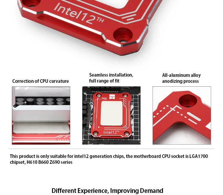 thermalright generation cpu correção de flexão fivela de fixação buckle fix substituto liga de alumínio cnc com graxa térmica
