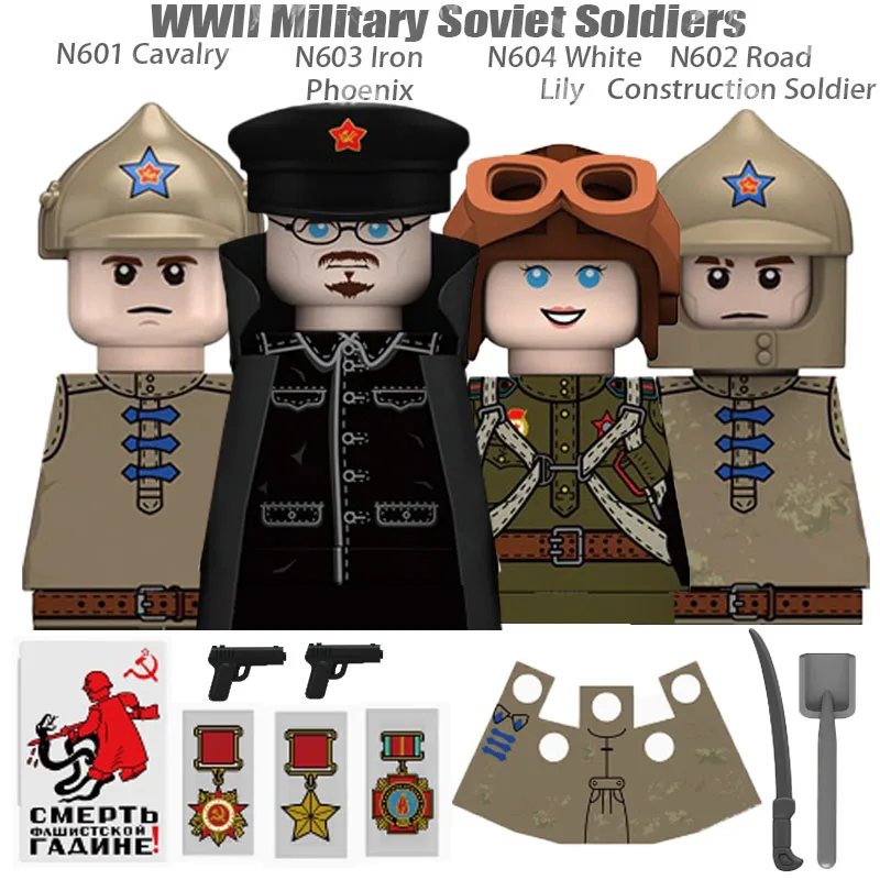WW2 Winter Soldiers Building Block Set - Military Figures & Weapons Collection