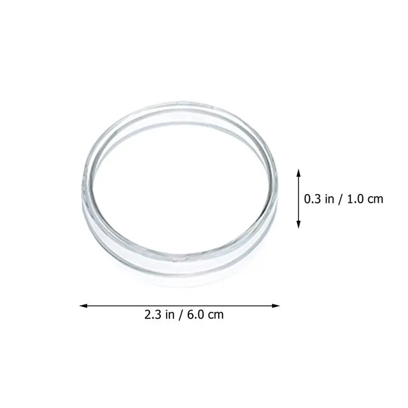 Petri Dishes 10Pcs Agar 60mm Petri Dishes Plastic Transparent With Lids Bacteria Culture Dish Biological Scientific