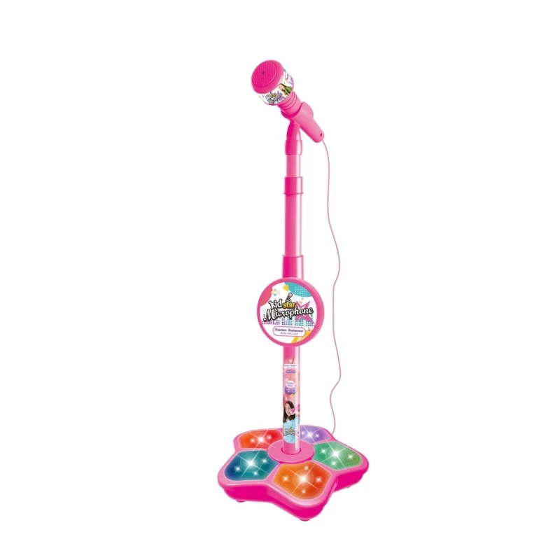

Kids Microphone with Stand Music Instrument Toy Auditory Educational Toy Baby Indoor Singing Toy Karaoke Activity Toy