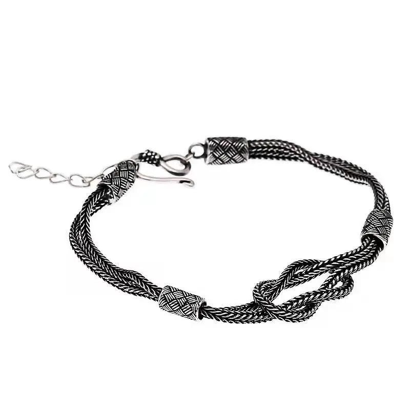 Vintage Woven Twine Bracelet Unisex Fashion Bracelet Banquet Jewelry Accessories Gift