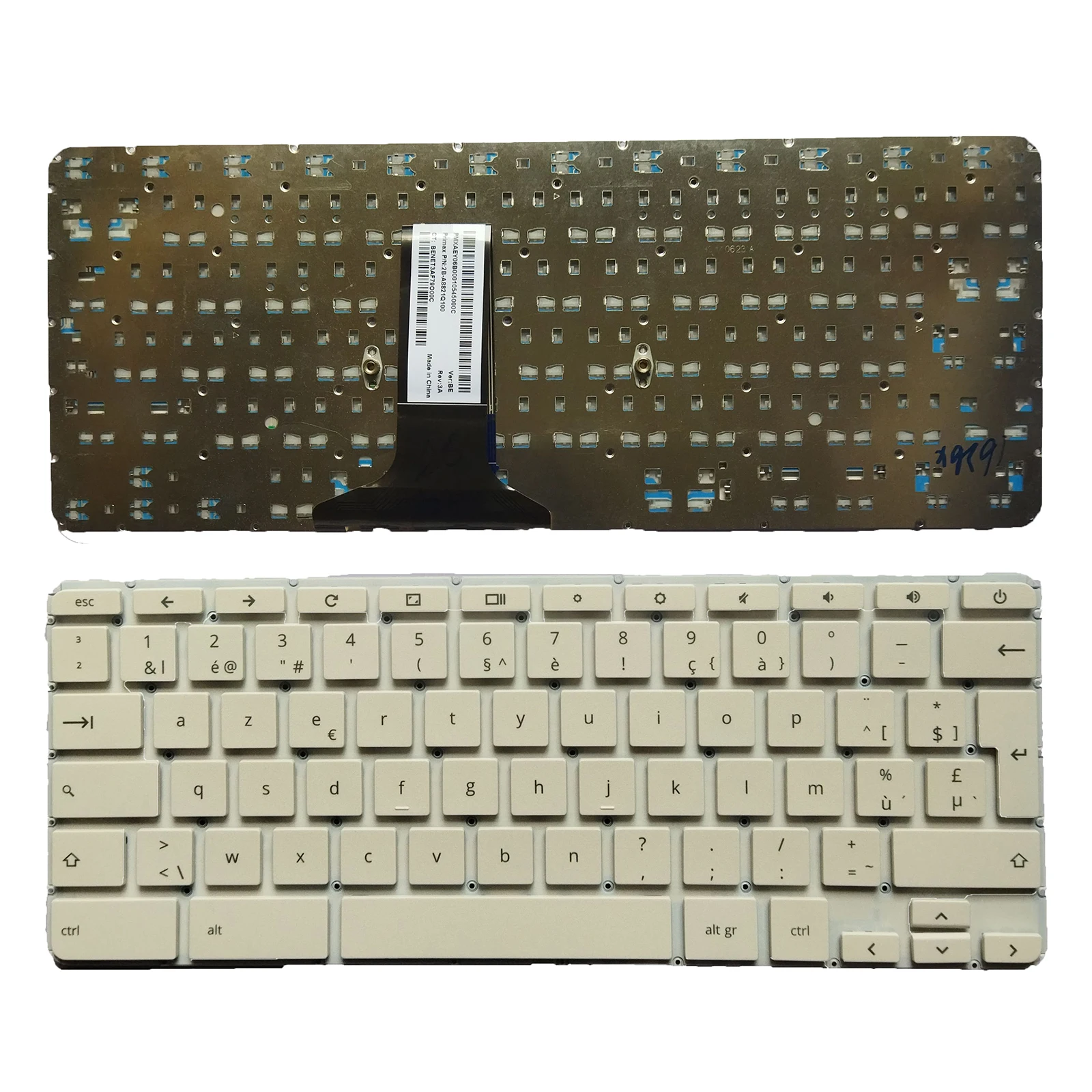 

New HP Chromebook 11 G2 11 G3 11 G4 EE white keyboard BE Belgian