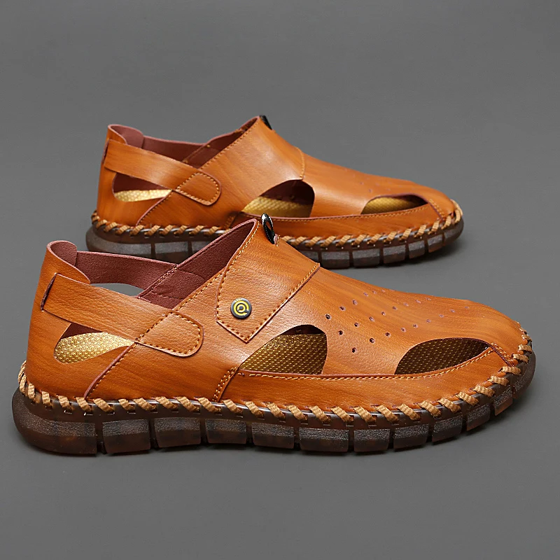 

New Summer Sandals Men's Fashion Hollow Outdoor Sandalias Comfortable Breathable Beach Shoe Men Plus Size 38-47 Walking Shoes