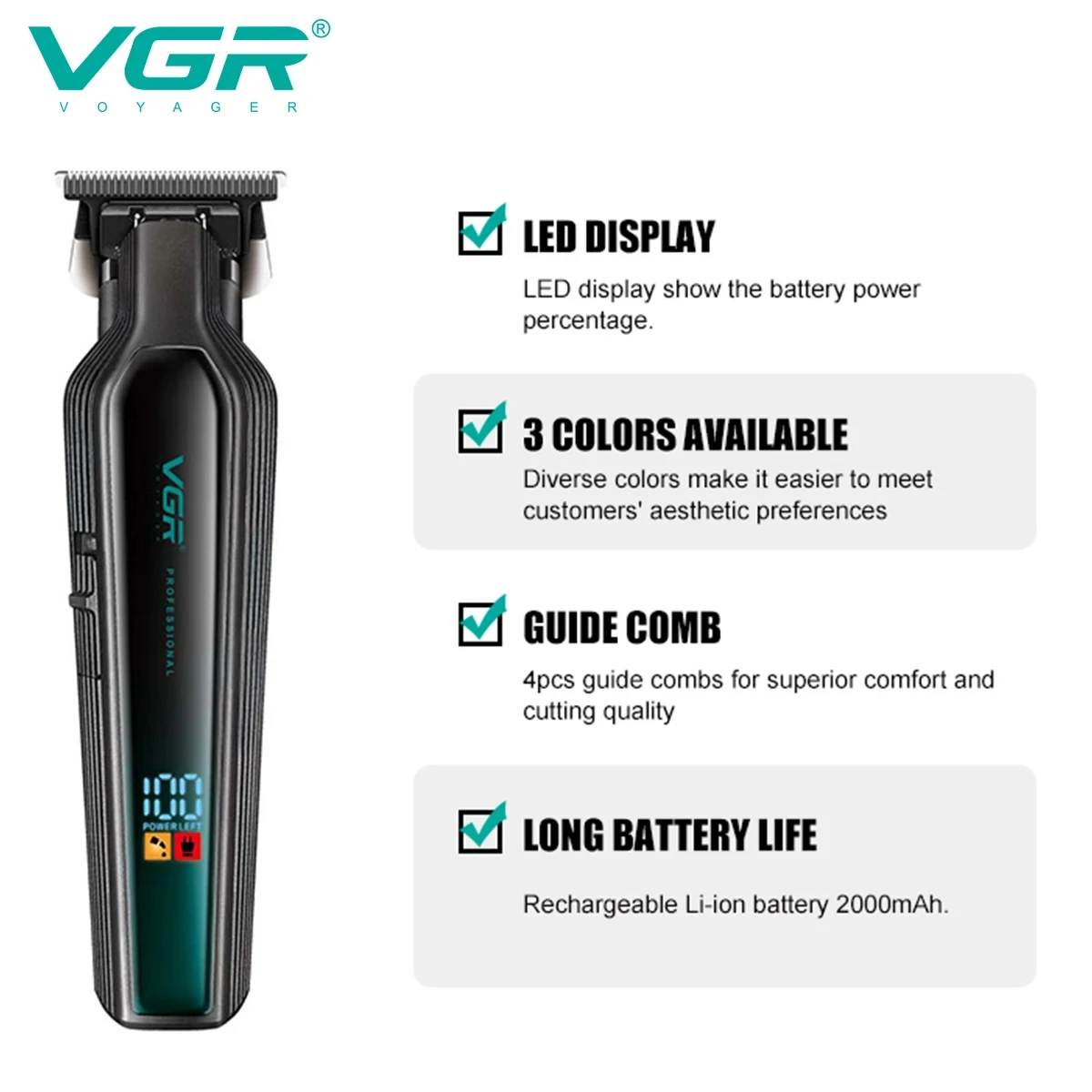 VGR مقص الشعر المهنية التدرج على شكل حرف T مقص الش...