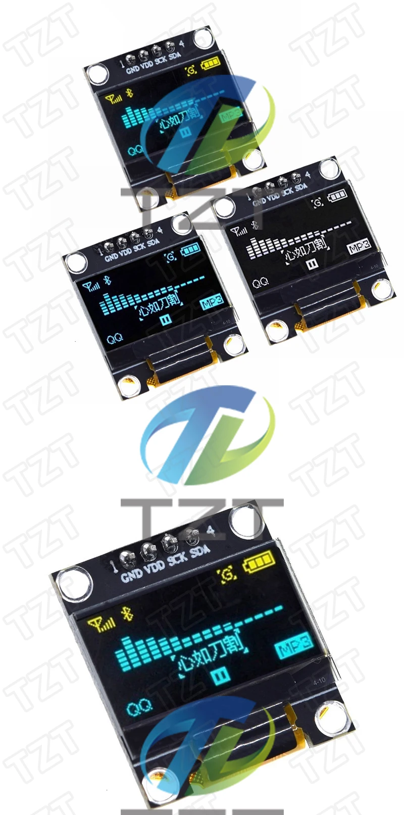0,96 Zoll oled IIC Serielles weißes OLED-Anzeigemodul 128 x 64 I2C SSD1306 12864 LCD-Bildschirmplatine GND VDD SCK SDA für Arduino – Detail 10