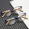 1PC Retro Half Frame Reading Glasses Unisex High-definition Hyperopia Eyewear Magnification Presbyopic Eyeglasses +1.0~+3.5 1