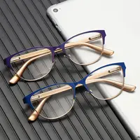 1PC Retro Half Frame Reading Glasses Unisex High-definition Hyperopia Eyewear Magnification Presbyopic Eyeglasses +1.0~+3.5 1