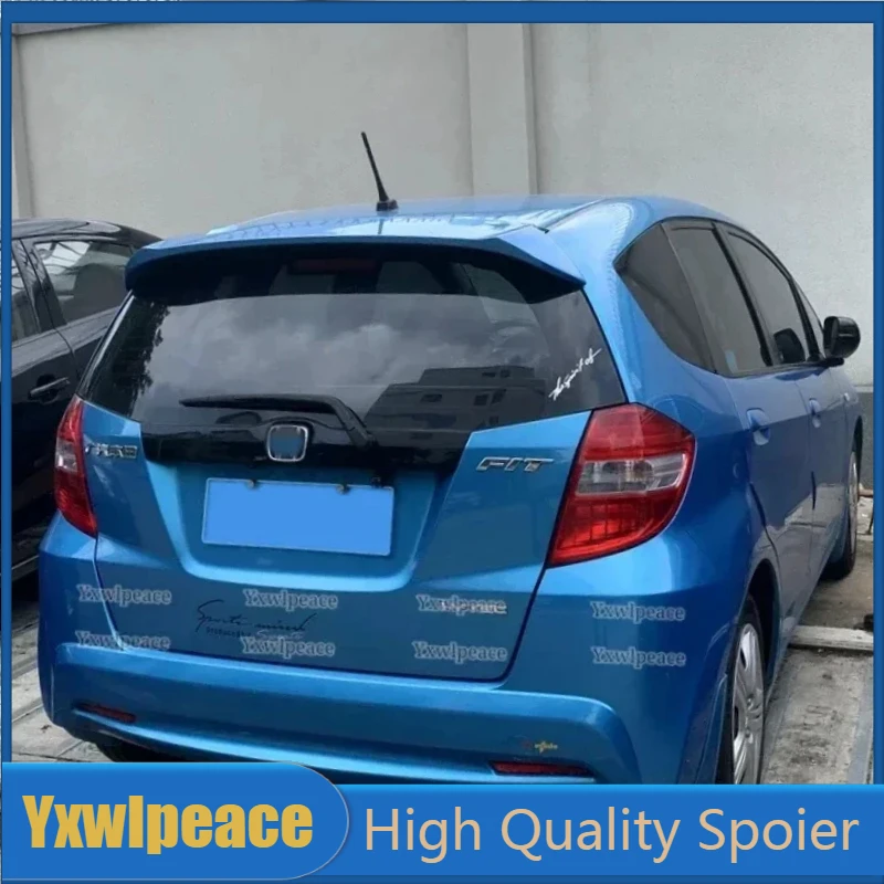 

For Honda Fit Jazz Roof Spoiler 2008 2009 2010 2011 2012 2013 ABS Plastic Unpainted Color Rear Trunk Lip Wing Car Accessories