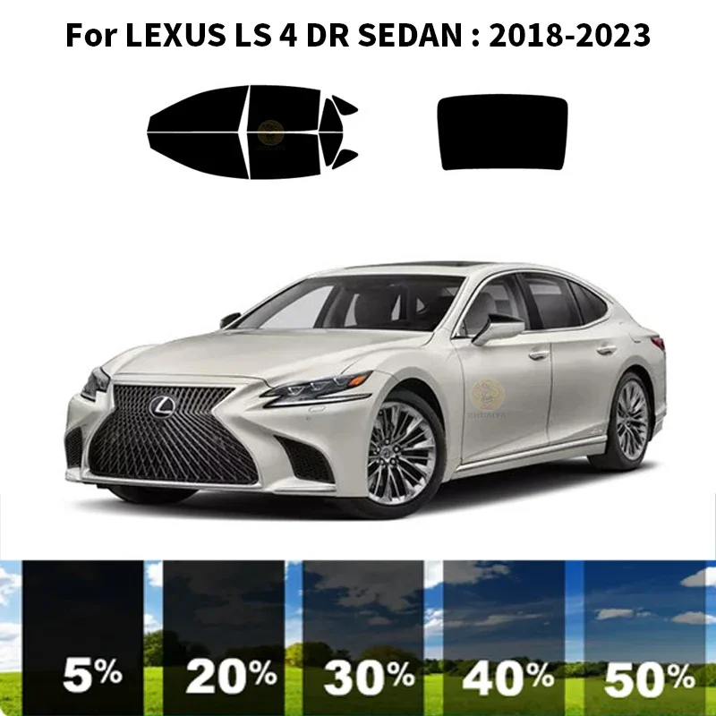 

Precut nanoceramics car UV Window Tint Kit Automotive Window Film For LEXUS LS 4 DR SEDAN 2018-2023
