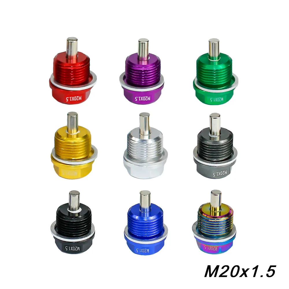 Oil Drain Plug M20*1.5MM Magnetic Aluminum Bolt/Oil Sump drain plug For Subaru All vehicles with 20x1.5 threaded