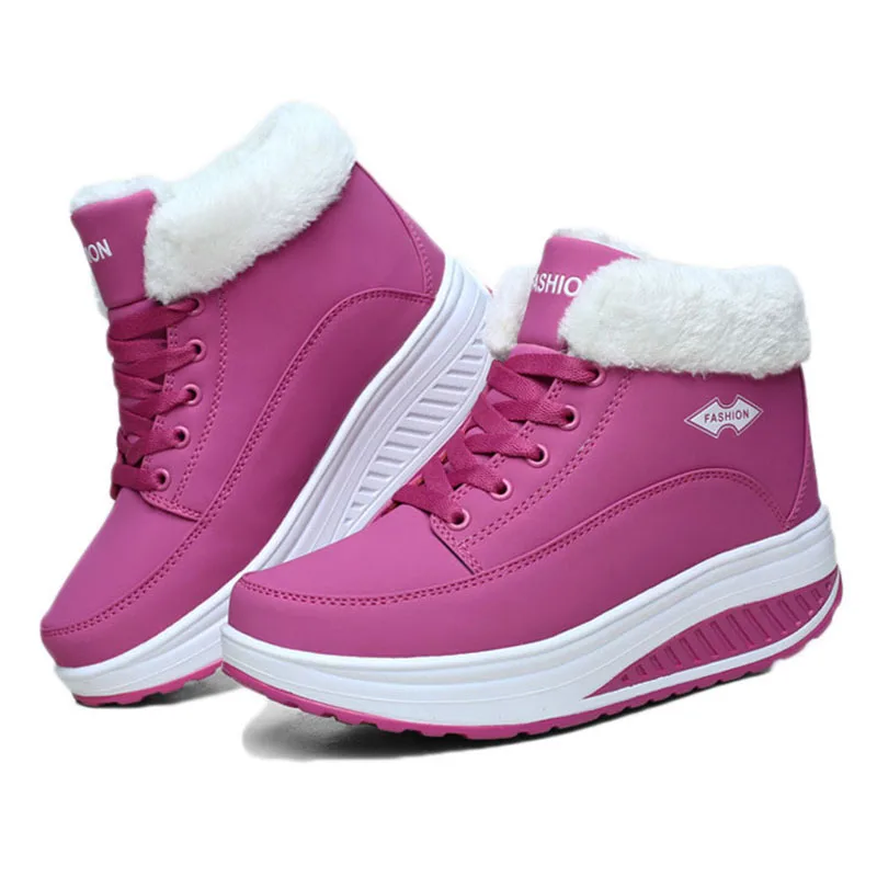 PlushWarmWinterBootsWomensPlatformBootsAnkleSwingShoesWomen