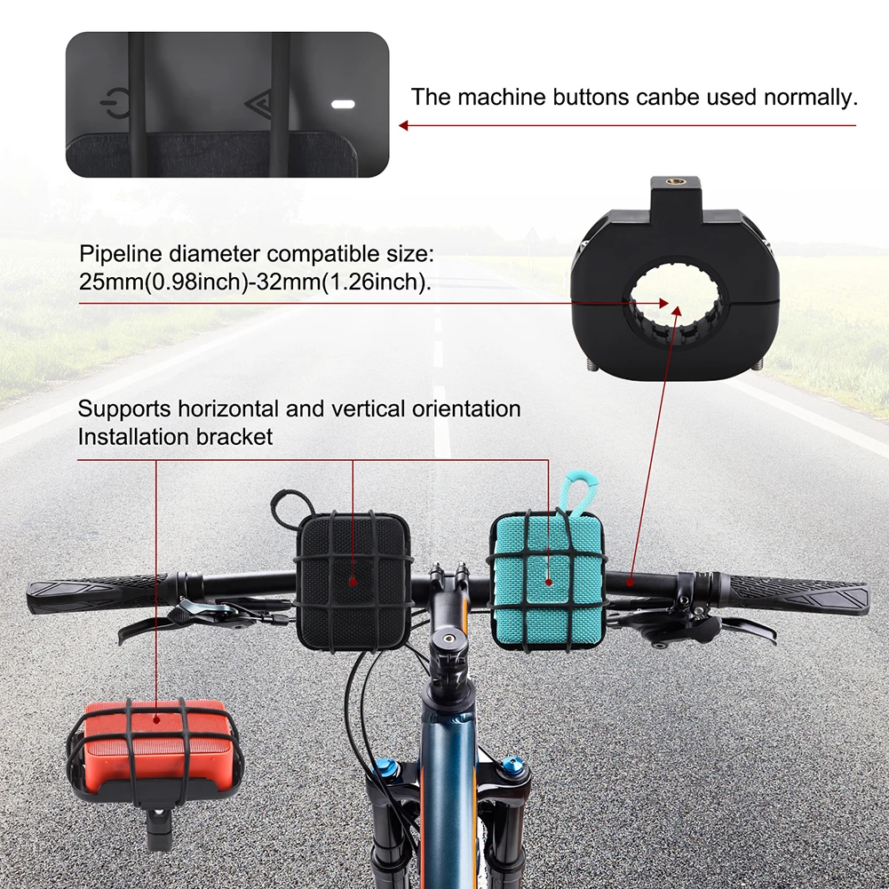 Portable MTB Road Bike Bracket Speaker Rack Anti-slip Portable Speaker Mount for JBL GO 4/GO 3/GO 2 BT Wireless Speaker