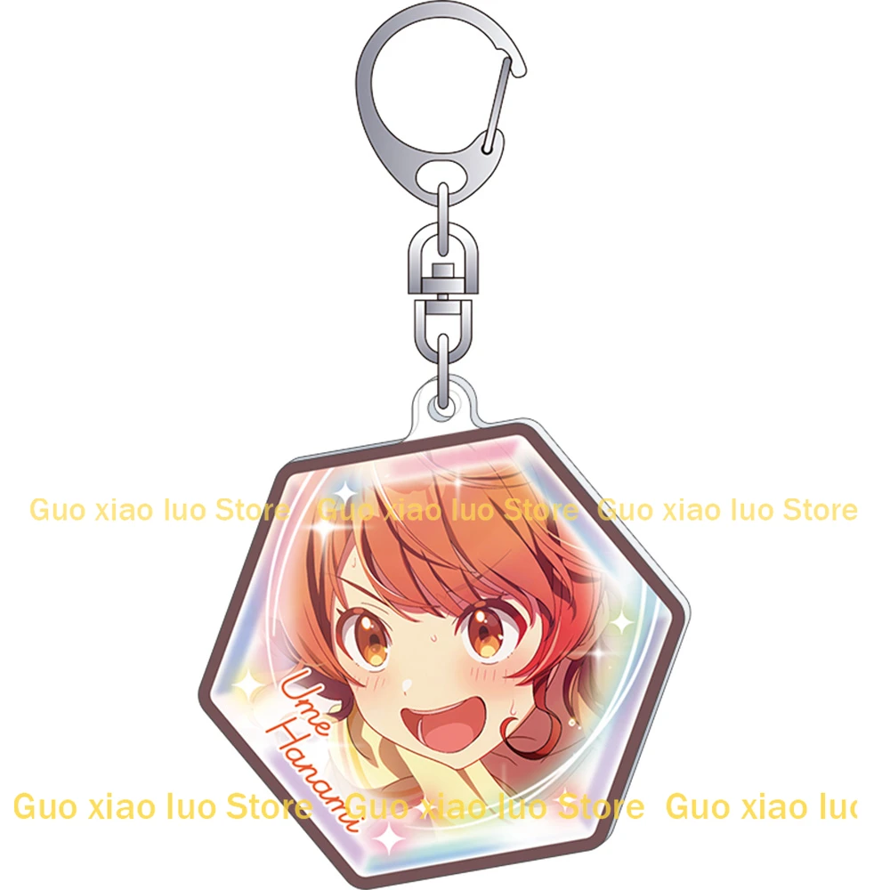 Guo Xiao Luo Anime Peripheral Store Gakuen Idolmaster China Kuramoto Sena Juo Hexagon Einseitiger Acryl-Schlüsselanhänger-Anhänger-Dekor – Detail 6
