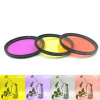 3 IN 1 37 52 58 67mm Diving Filter Red Yellow Purple Full Color Dive Filters for Sony Nikon Canon Camera Lens Top 2