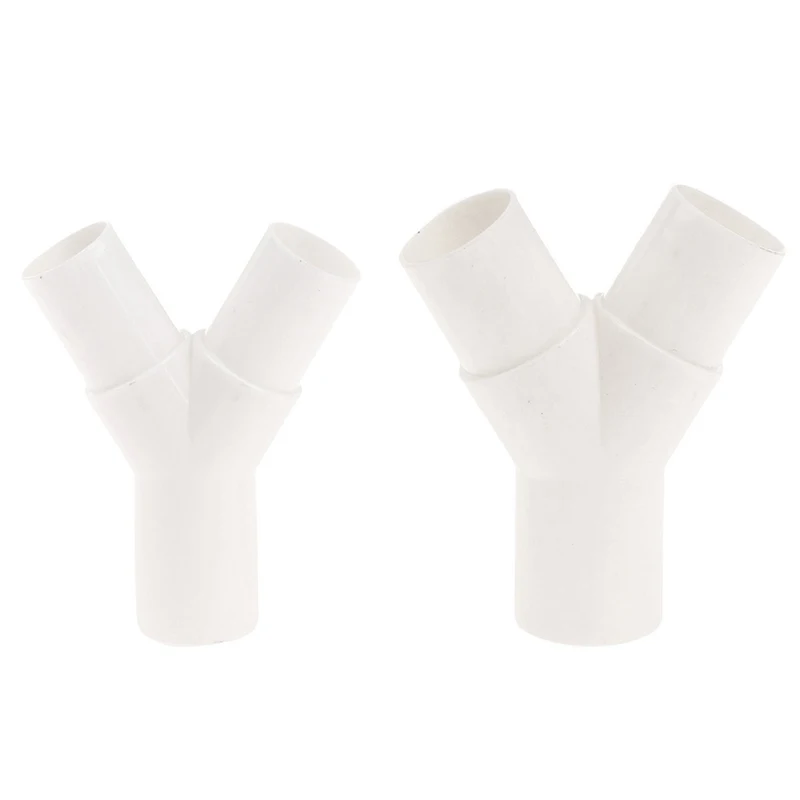 1Pcs PVC plastic Y type tee Y tee fork water pipe drip box joint 16mm / 20mm