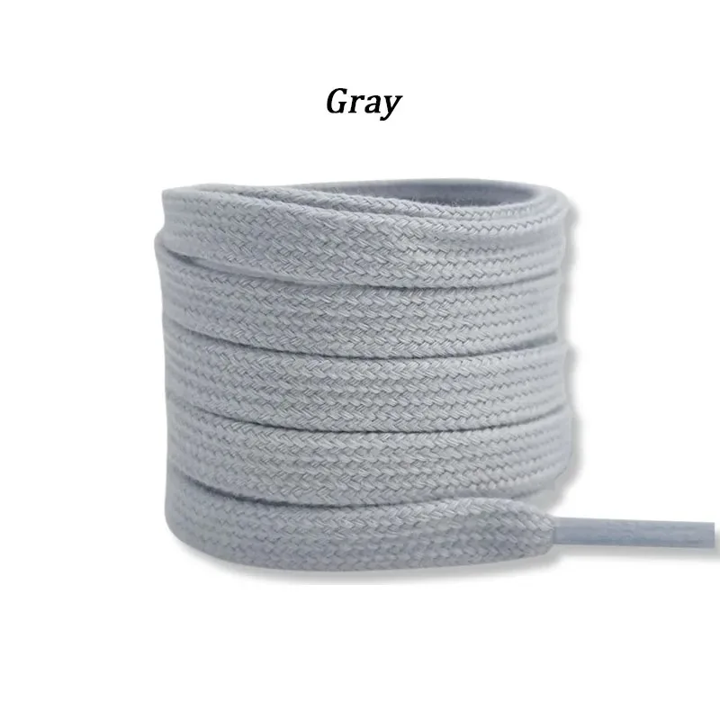 Vibrant Solid Color Cotton Shoelaces for All Ages - Variety of Lengths